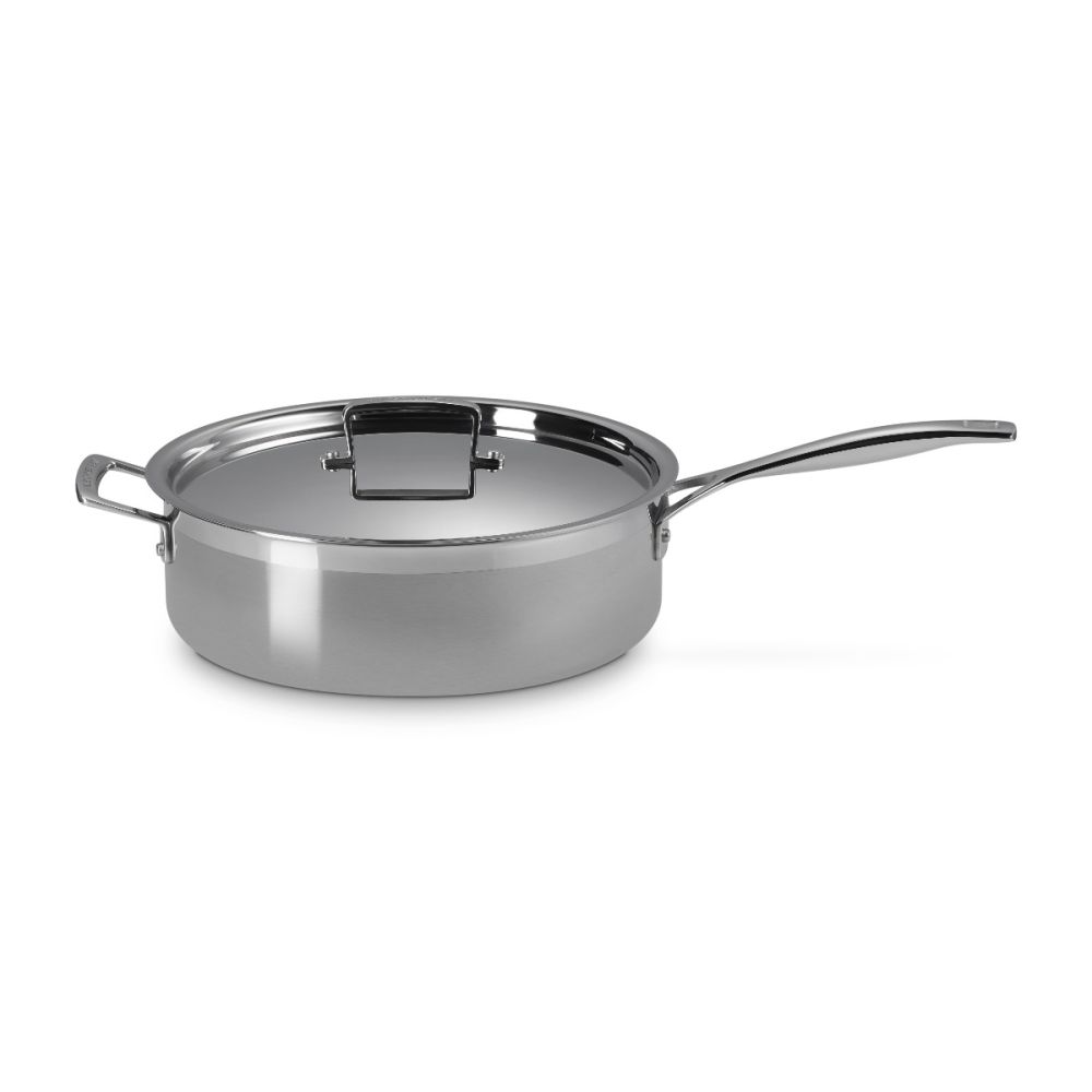 Classic Stainless Steel 6 Qt. Round Saute Pan | Le Creuset