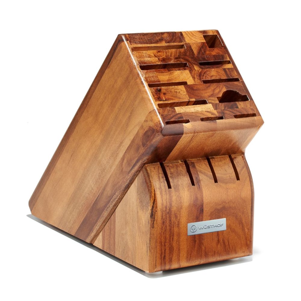 15-Slot Knife Block (Acacia) | WÜSTHOF | Everything Kitchens