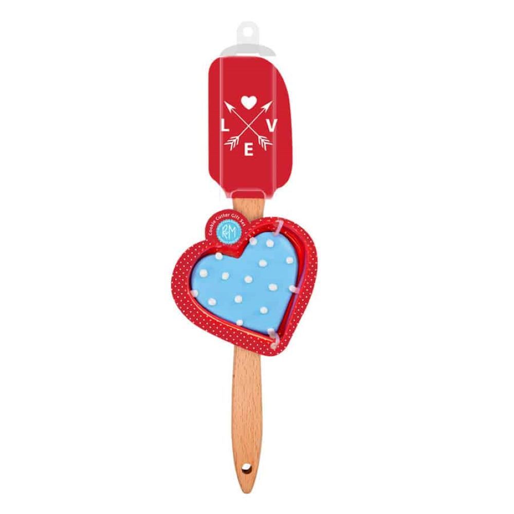 Love Spatula with Cookie Cutter, More Than Baking