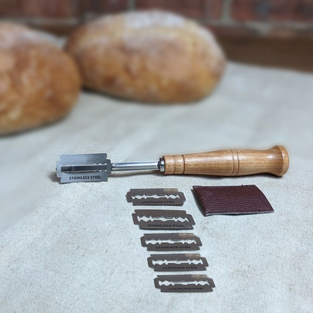 Buy Bread Lame Scoring Tool & 5 Replaceable Blades with Storage