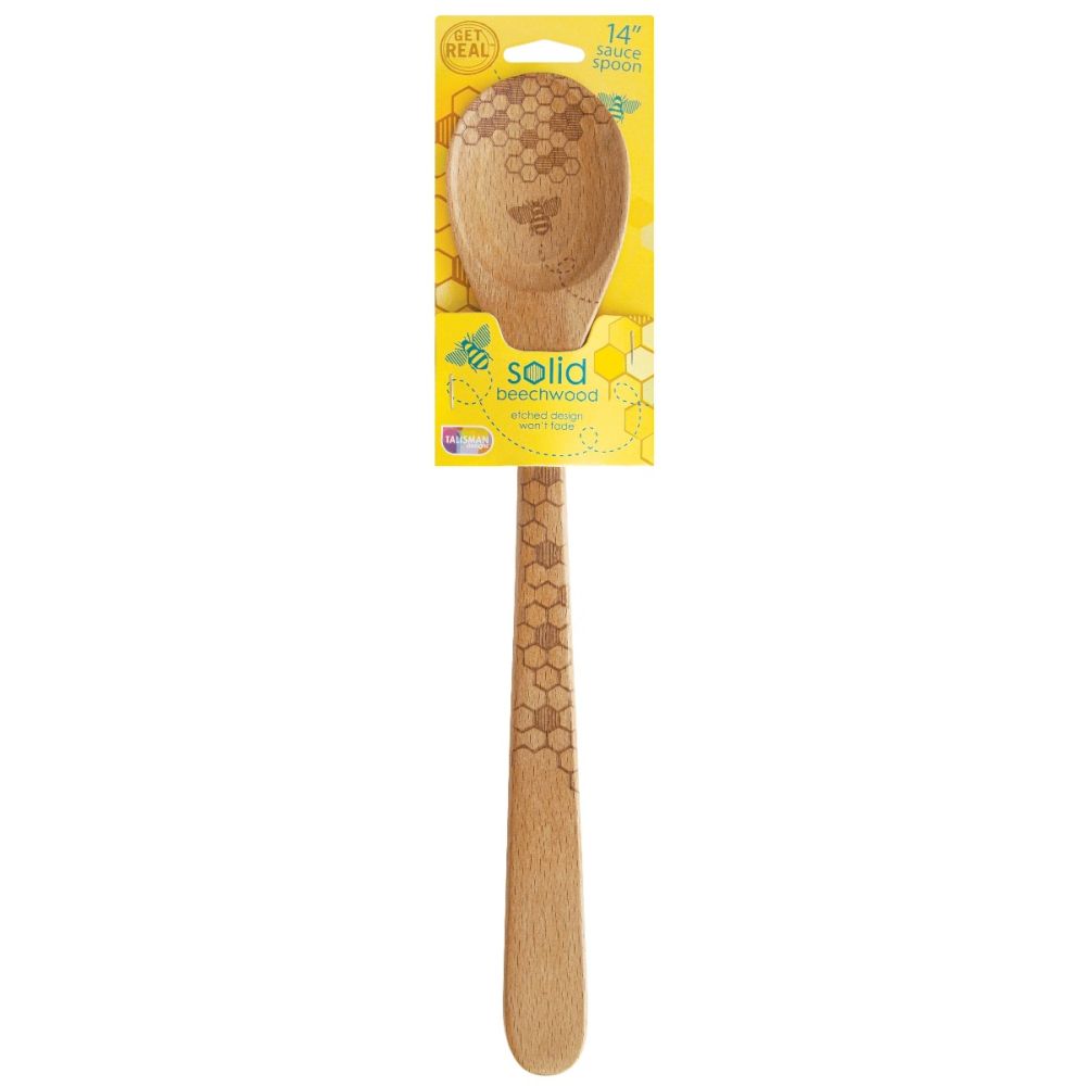 14" Beechwood Sauce Spoon Everything Kitchens