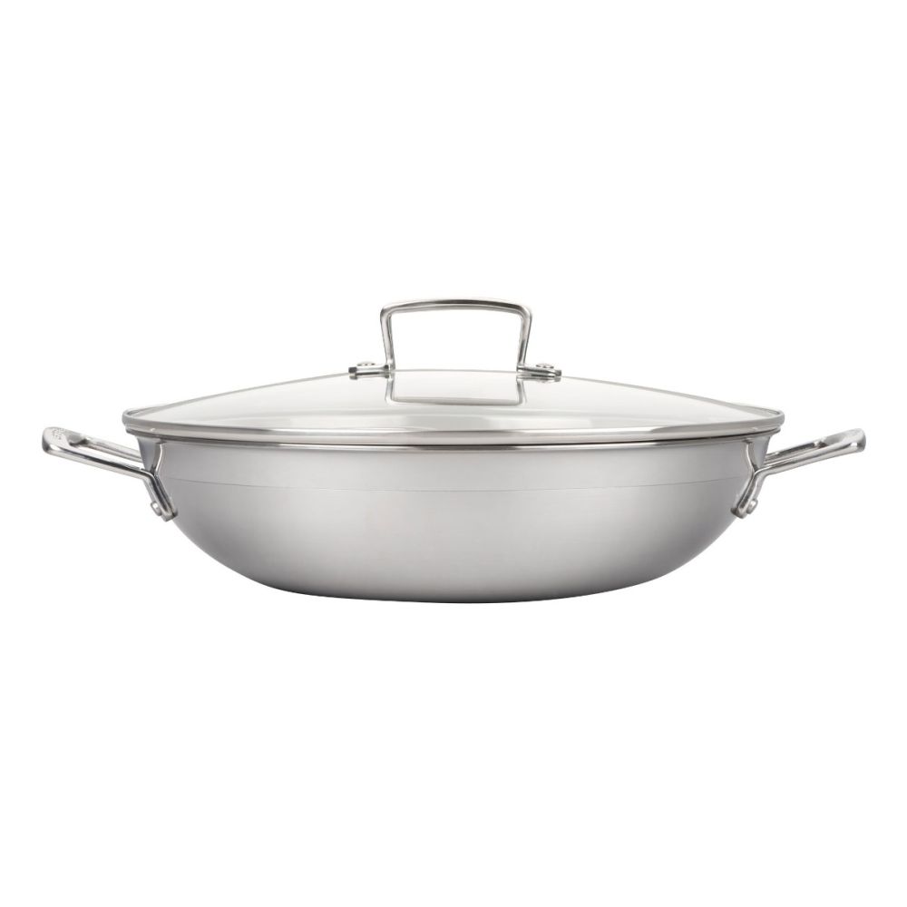 Le Creuset Classic Stainless Steel Wok - Thumbnail 2