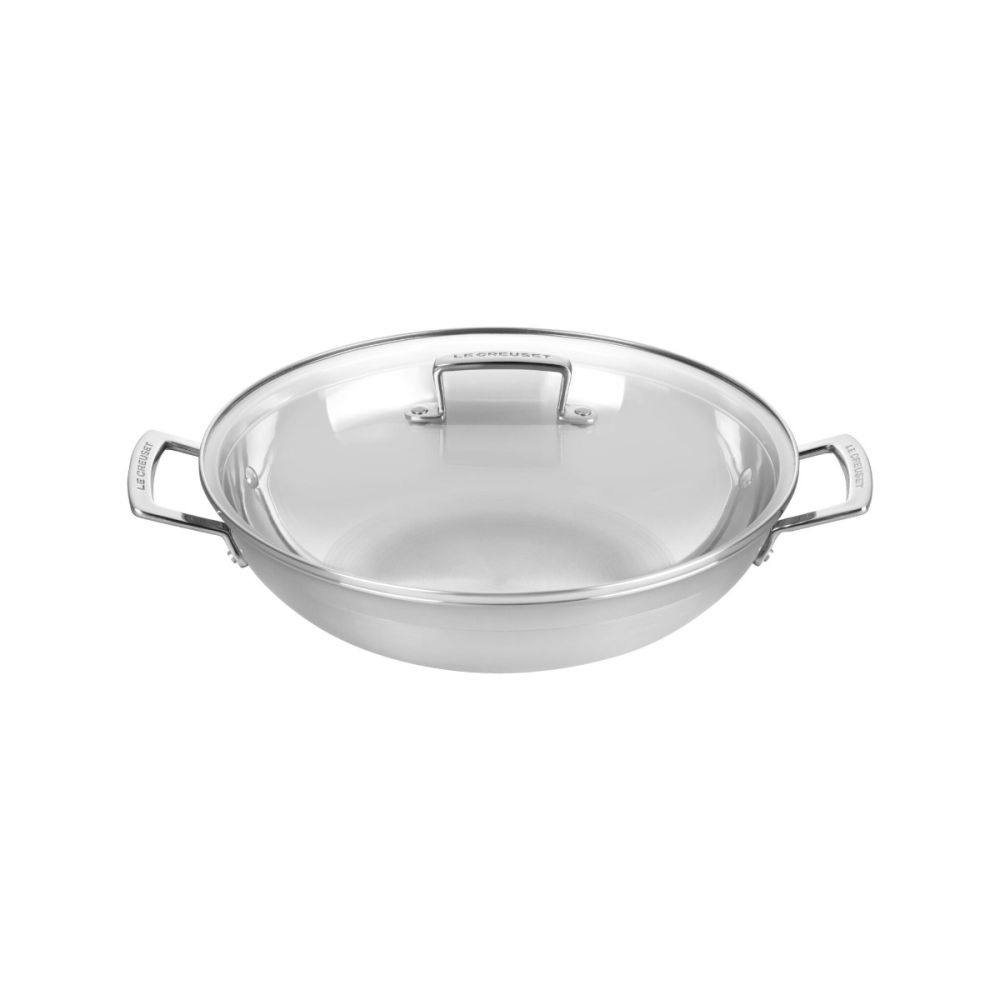Le Creuset Classic Stainless Steel Wok - Thumbnail 3