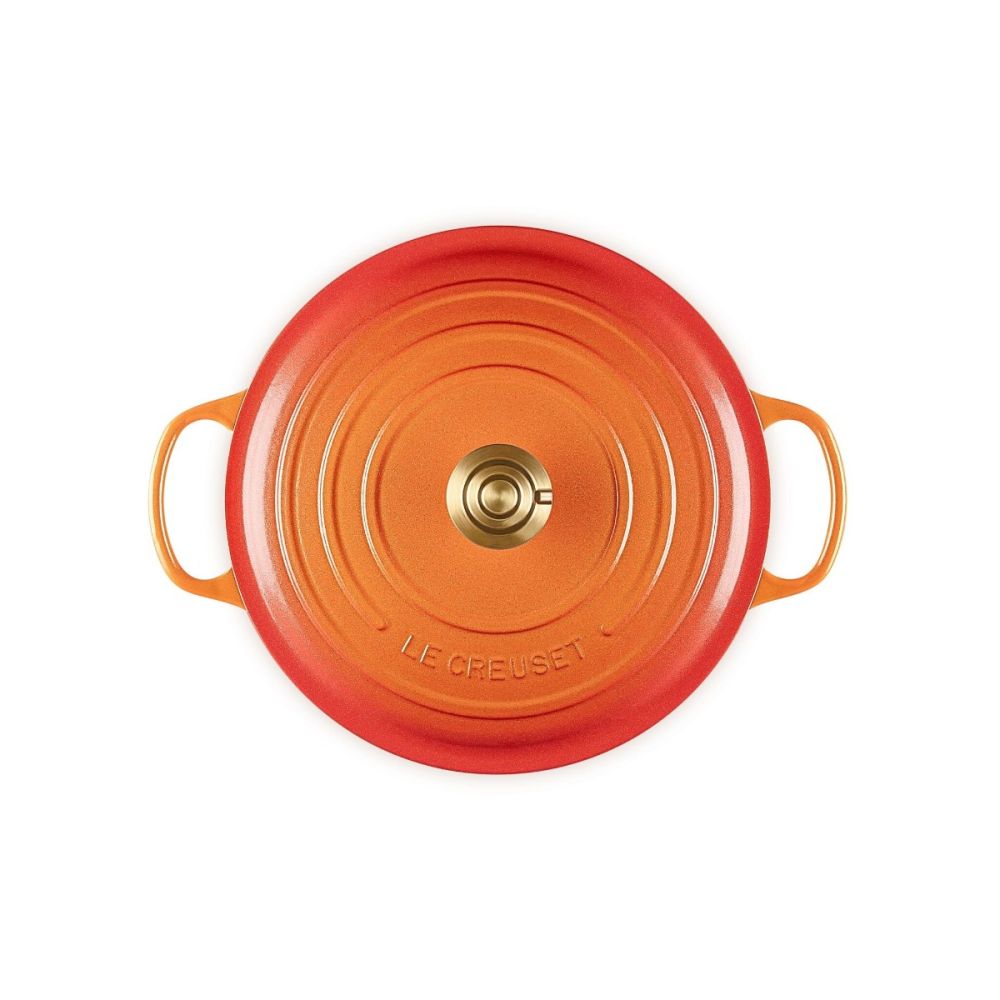 LE CREUSET - 片手鍋　LE CREUSET Signature 7.25 Qt. Round Dutch Oven with Crucible Knob