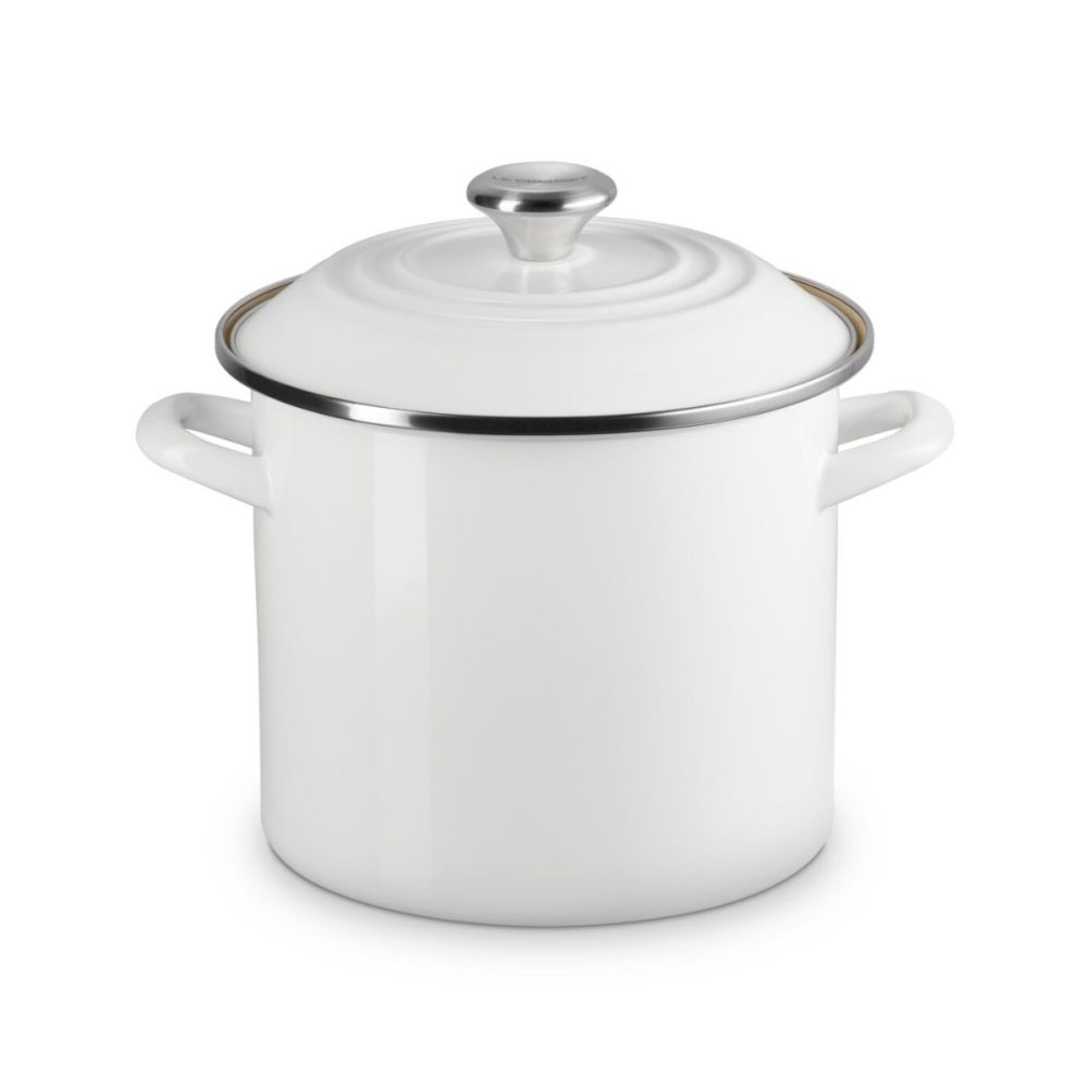 8 Qt. Enamel On Steel Stockpot (White) | Le Creuset | Everything