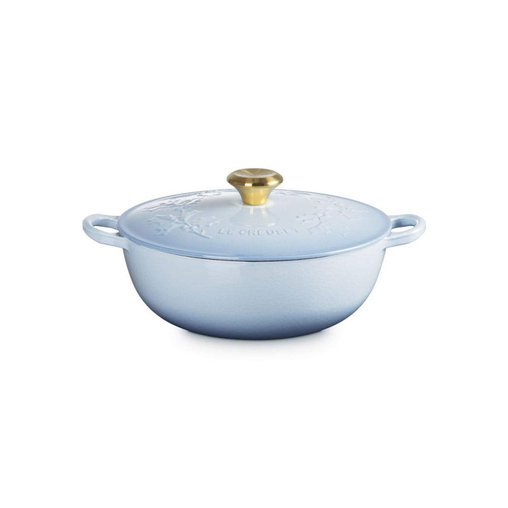 Holly Collection 4.5 Qt. Soup Pot (Coastal Blue) | Le Creuset