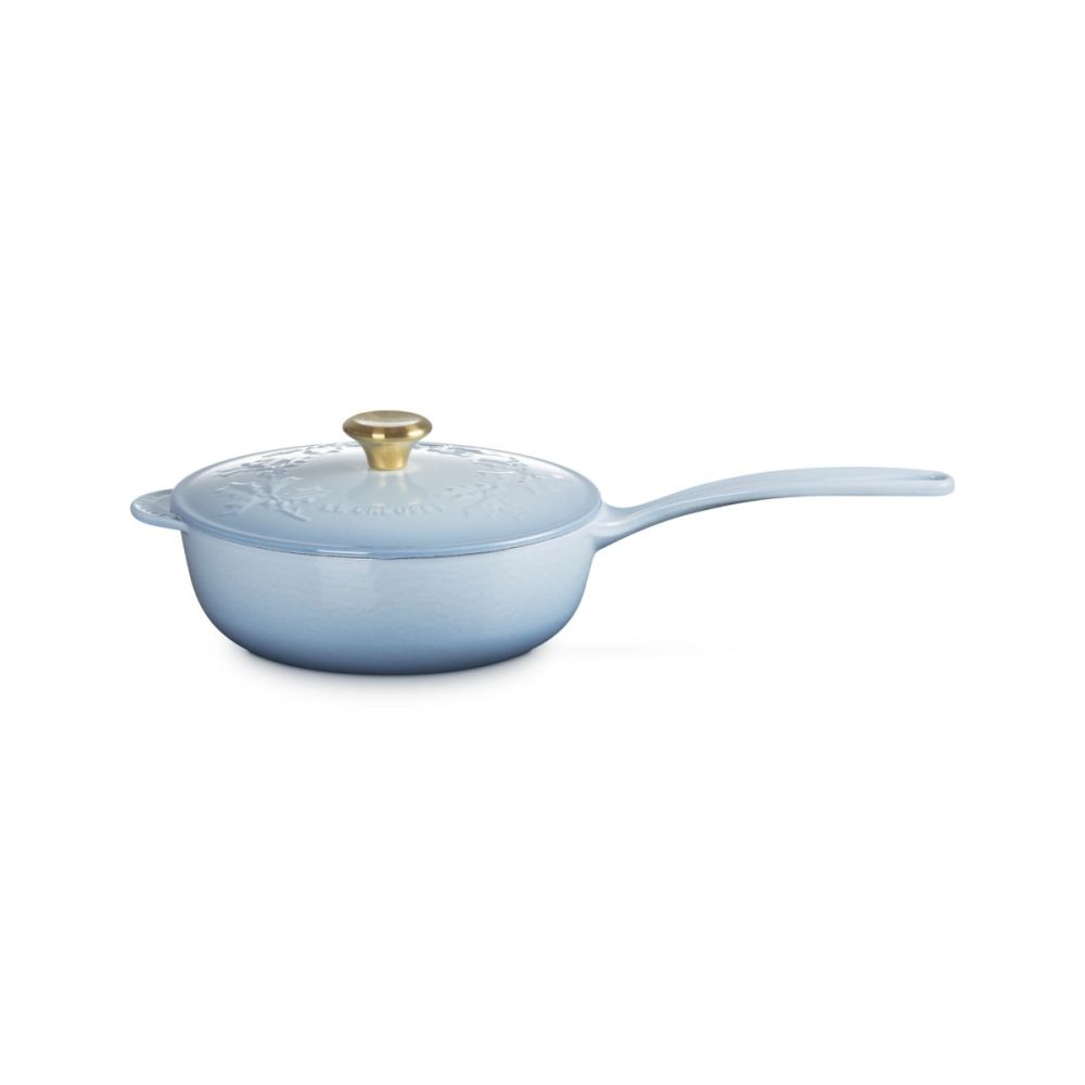 Holly Collection 2.25 Qt. Saucier (Coastal Blue) | Le Creuset