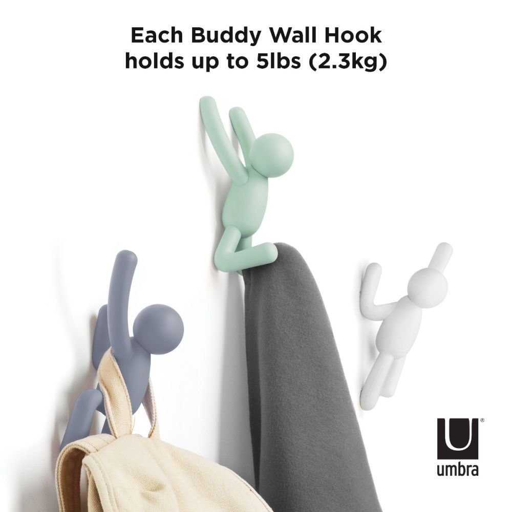 Umbra Buddy Assorted 3-Hooks 318165-023 - The Home Depot