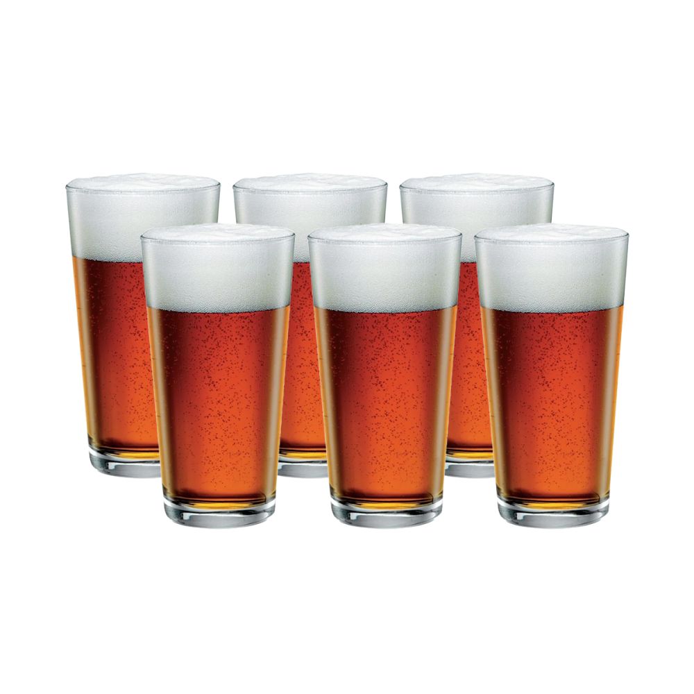 Bormioli Rocco Sestriere 19.5 oz. Pint Beer Glasses (Set of 6)