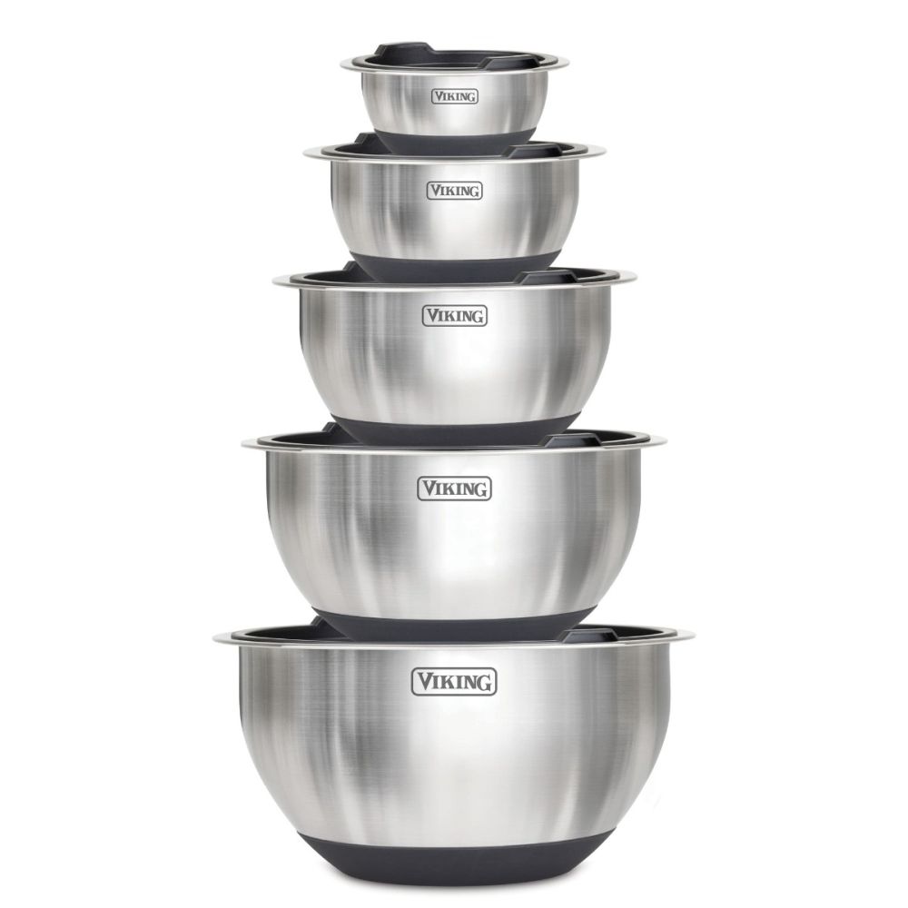 Viking Culinary Stainless Steel Kitchen Utensil and Mixing Bowl Set