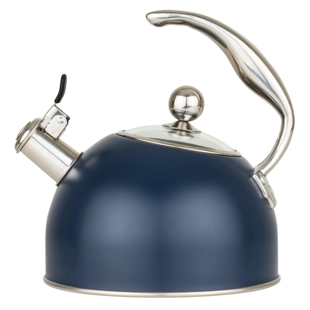 2.6 Quart Stainless Steel Whistling Kettle (Slate Blue) | Viking