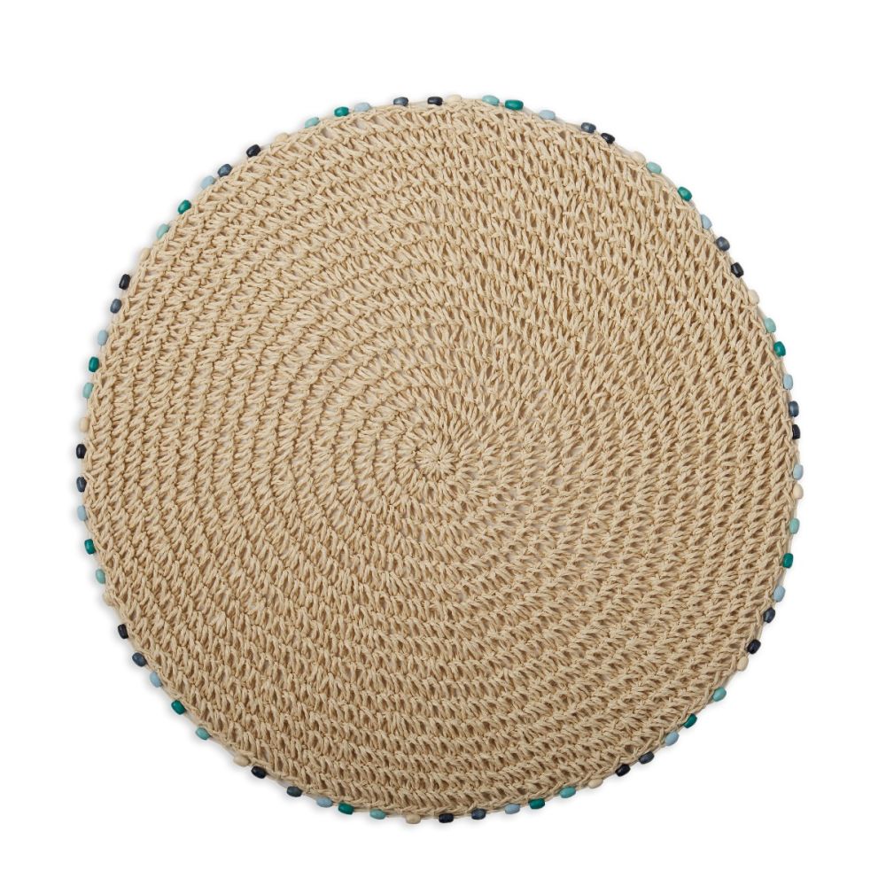 15" Round Placemat (Cabo Bead Blue) Fiesta® Everything Kitchens