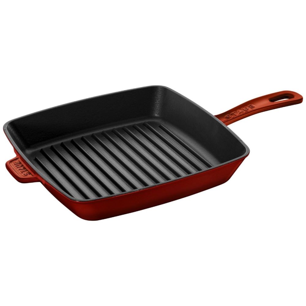 Staub 10 Cast Iron Pure Grill, Grenadine