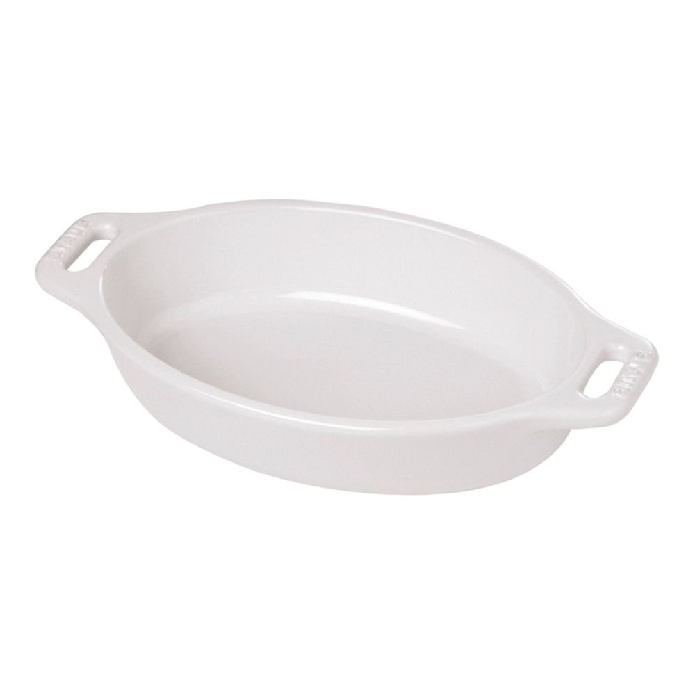 11 Oval Baking Dish (White), Staub