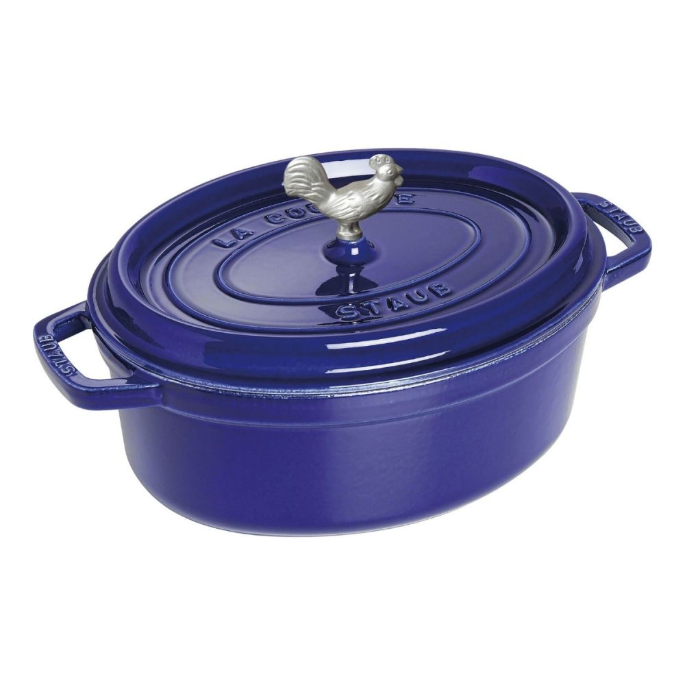 Coq au Vin Oval Cocotte/Dutch Oven 5.75qt (Dark Blue) | Staub