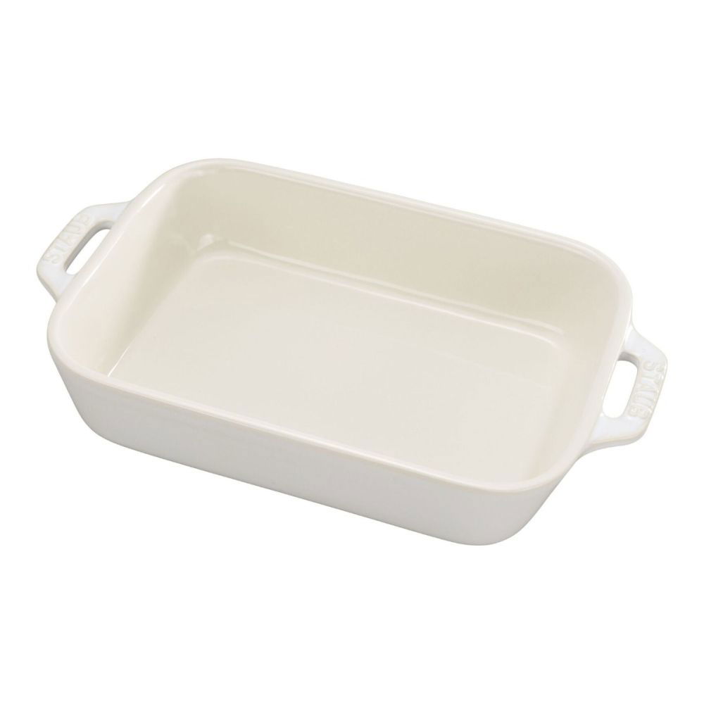 Enameled Cast Iron 13 x 9 Rectangular Baking Dish - White