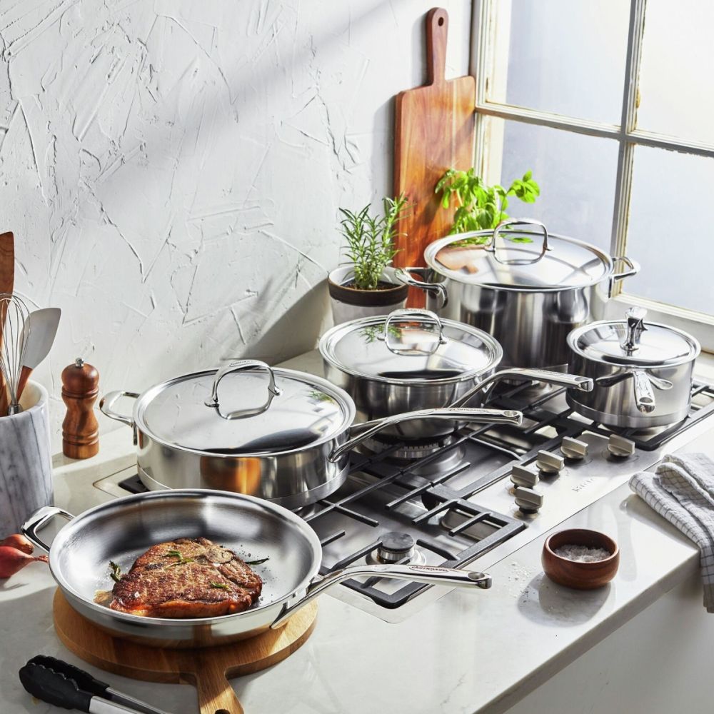 Demeyere Atlantis 9 Piece Stainless Steel Induciton Cookware Set