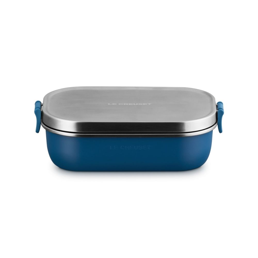 On The Go 30oz Stainless Steel Lunch Box (Deep Teal) | Le Creuset