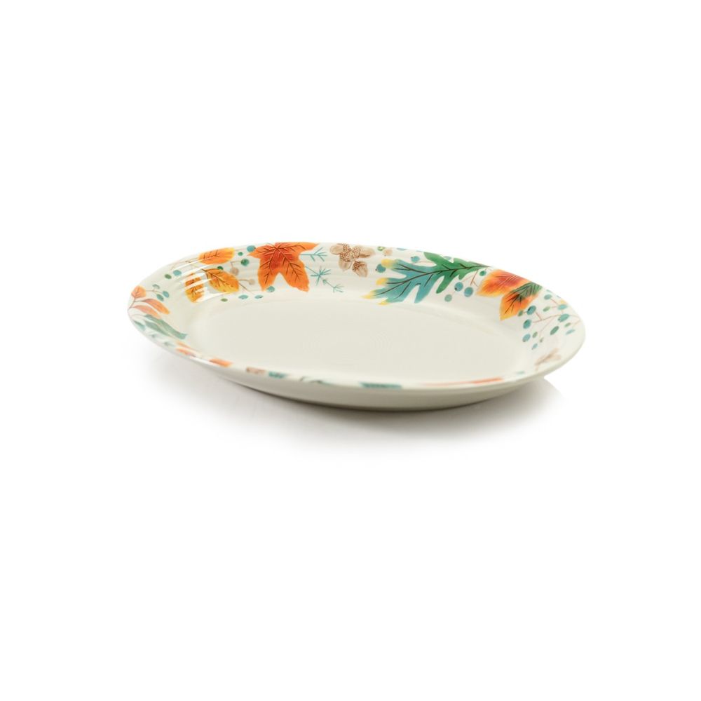 Autumn Fields Large Oval Serving Platter Fiesta