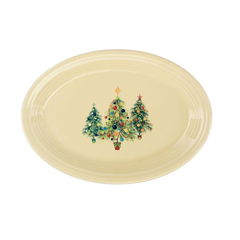 Details about   FIESTA 2017 CHRISTMAS DINNER PLATE  CREAM   NWT! 