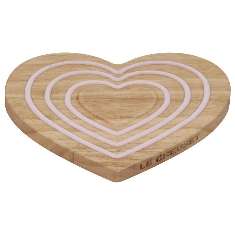 Heart-Shaped Magnetic Wooden Trivet | Le Creuset | Everything Kitchens