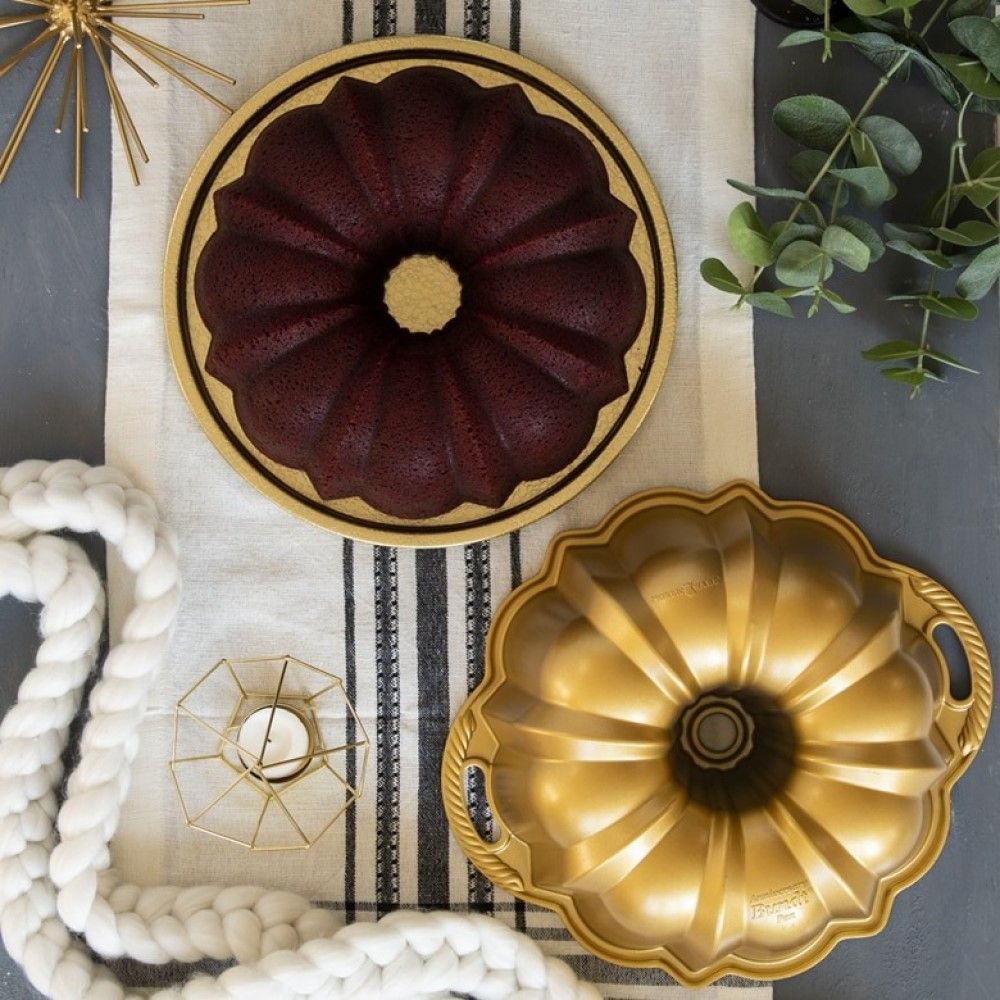 Anniversary Bundt Pan Gold Nordic Ware Everything Kitchens