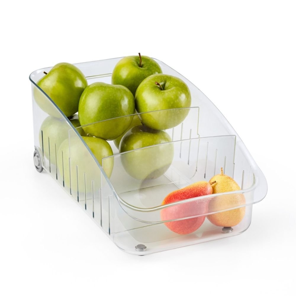 YouCopia 9x15 BPA-Free Plastic RollOut Fridge Caddy - Clear