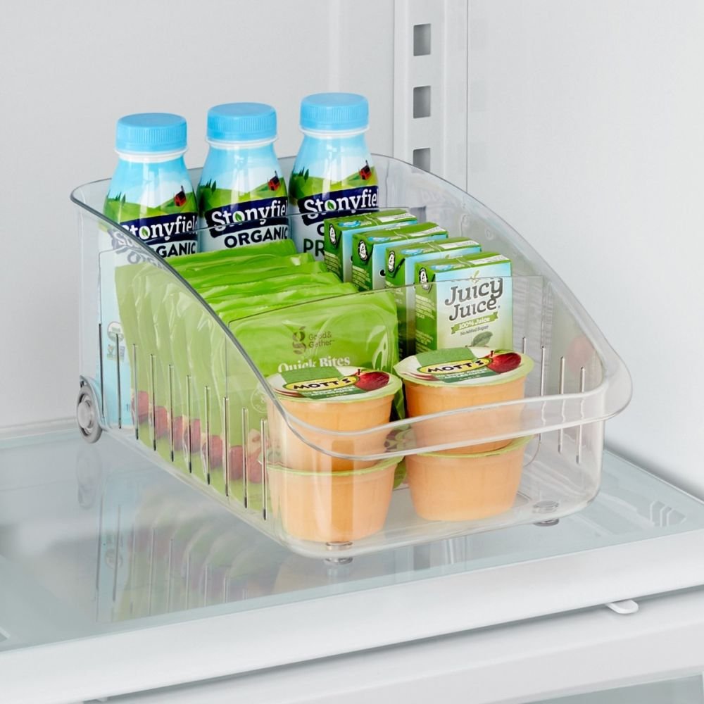 YouCopia 9x15 BPA-Free Plastic RollOut Fridge Caddy - Clear