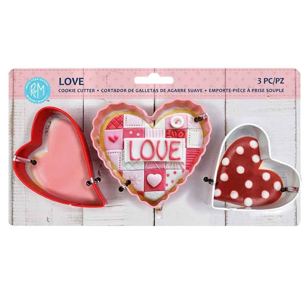 Valentine Cookie Cutters SET 9 PCS Metal for Holiday Valentine Party Baking  Gift