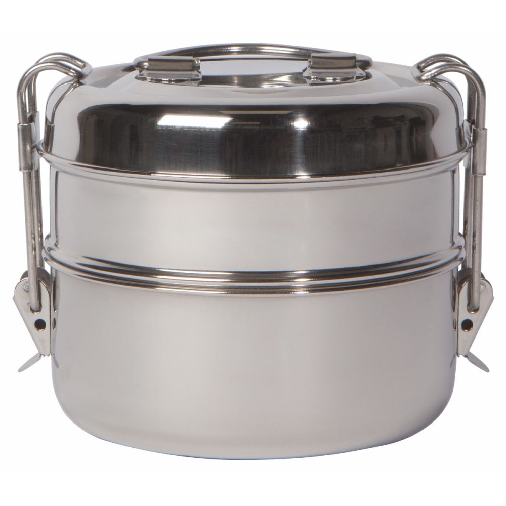  2 Tier Indian-Tiffin Stainless Steel Small Tiffin Lunch Box: Lunch  Boxes: Home & Kitchen