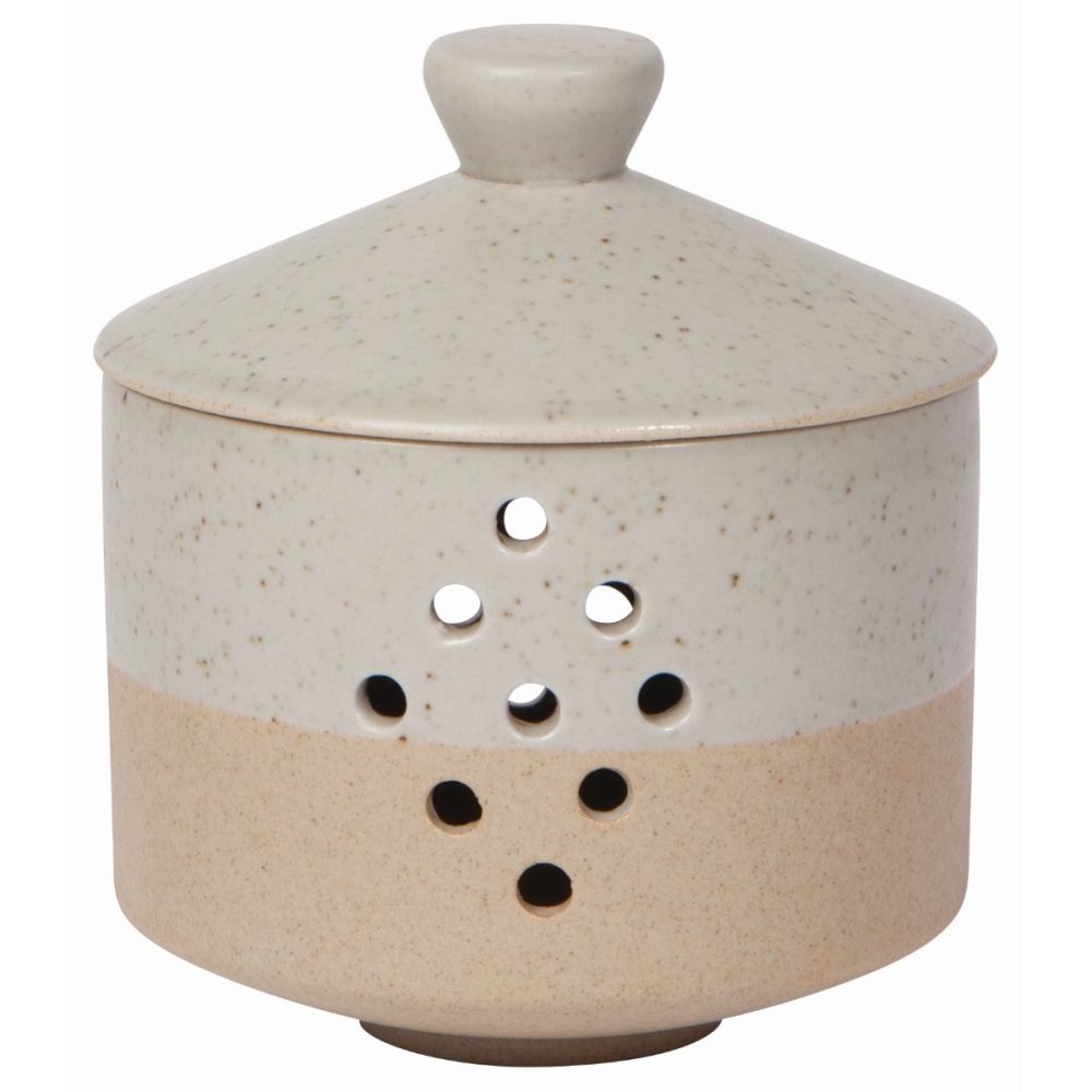 Hold Everything Ceramic Garlic Keeper with Grater Plate