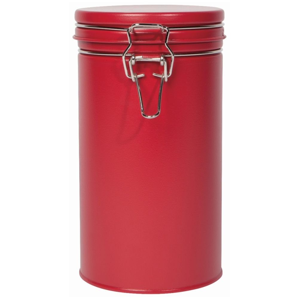 Now Designs Large Matte Steel Canister | Carmine