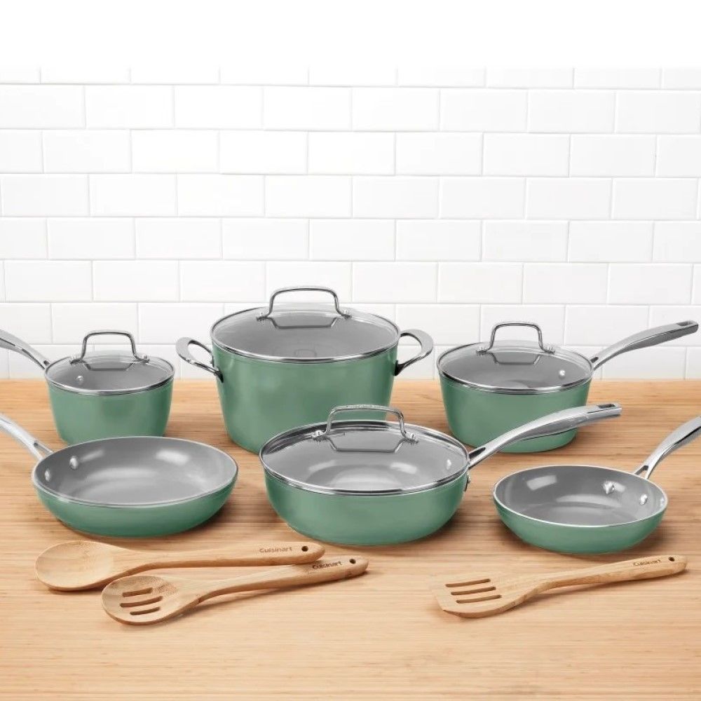 GreenChef Ceramica XT 13-piece Nonstick Cookware Set | Cuisinart
