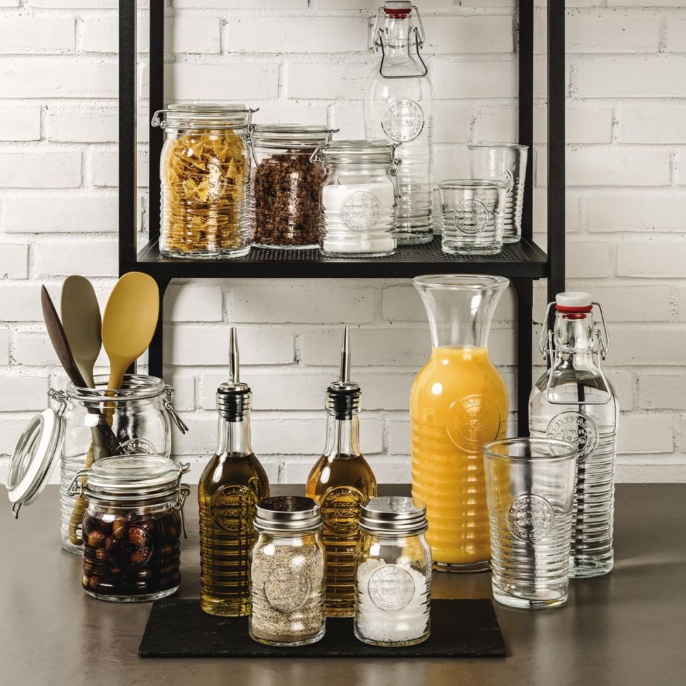 Officina1825 Clear Jar with Salt Top - 9 oz | Bormioli Rocco