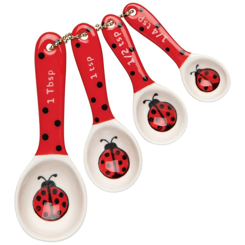 Measuring Spoons (Set of 4) (Ladybugs) | Danica Jubilee