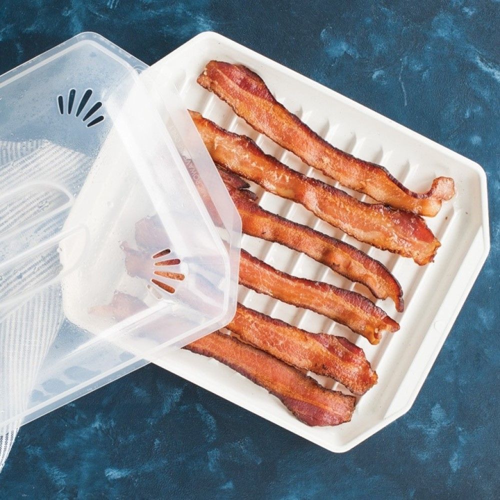 Microwave bacon cheap tray with lid