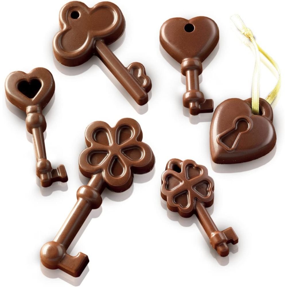 Silikomart 22.107.77.0065 SCG07 Moule pour Chocolat Forme Praline 15  Cavités Silicone Marron : : Cuisine et Maison
