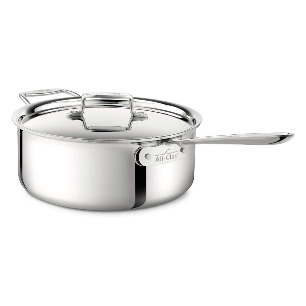 D3 Stainless 3-Ply Bonded Cookware Mini Casserole with Lid 1 Quart
