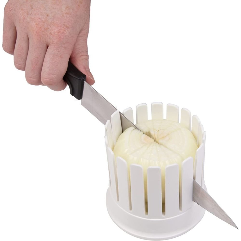 The Original Cook's Choice Onion Blossom Maker Set- All-in-One Blooming Set  w Core Cutter & Knife Guide - Make Restaurant Style Fried Onion Blossoms