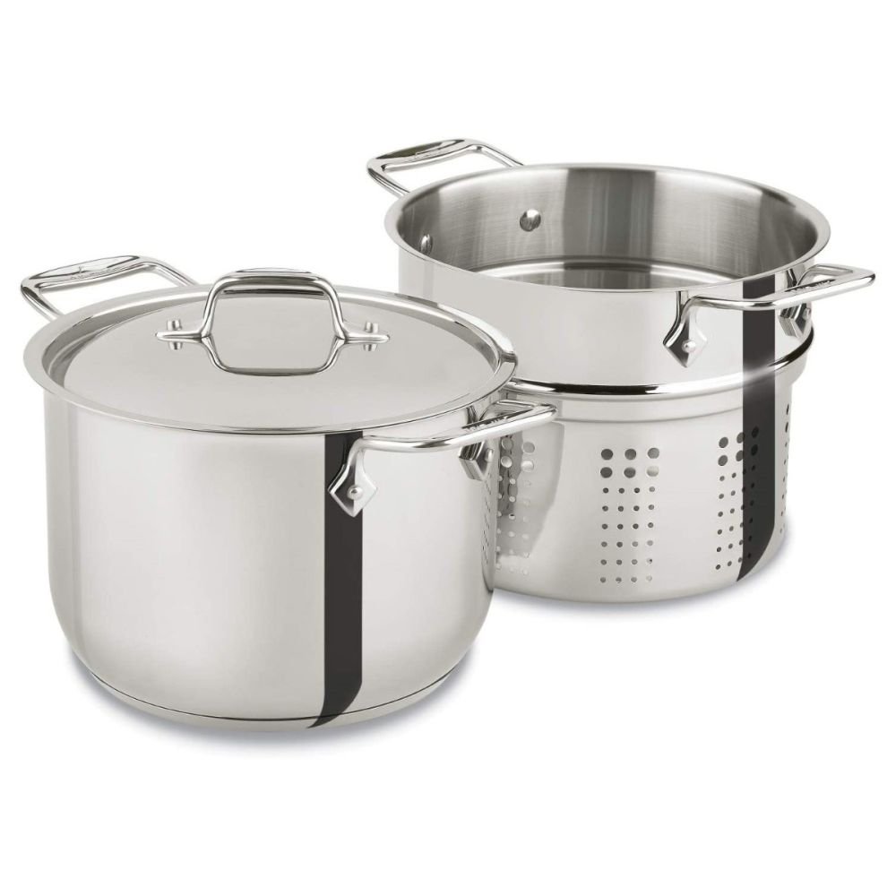 All-Clad Stainless Steel Tall Pot Cookware set, Asparagus Steemer