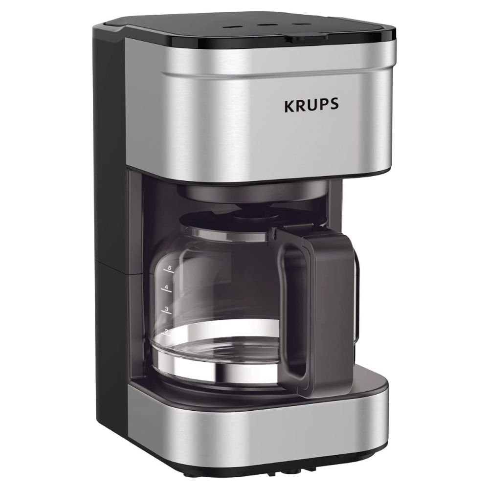 Simply Brew 5-Cup Drip Coffee Maker (Stainless Steel), Krups
