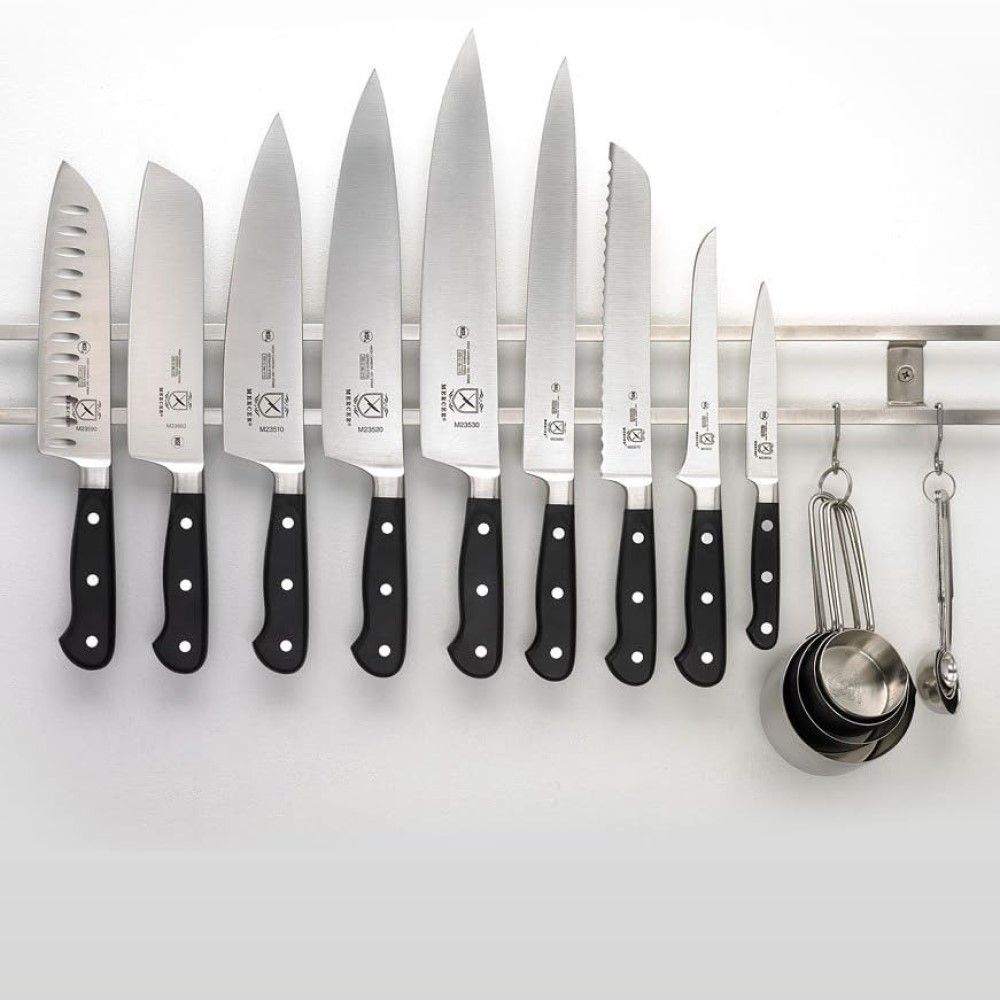 24” Stainless Steel Magnetic Knife & Utensil Bar | Mercer Culinary