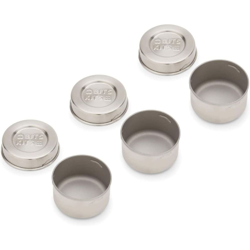 Set of 3 Stainless Steel Condiment Containers, Fox Run