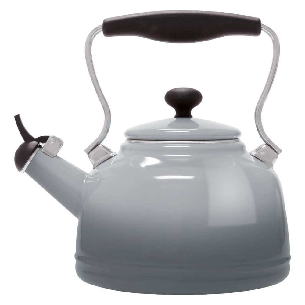 Lake 1.7 Qt. Enamel on Steel Tea Kettle Fade Grey Chantal Everything Kitchens