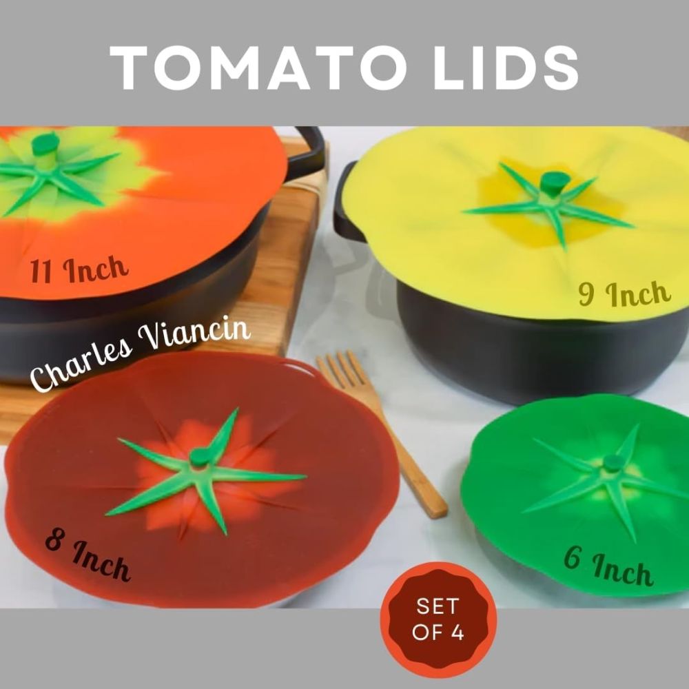 Tomato Lids (4-Piece Set) | Charles Viancin | Everything Kitchens