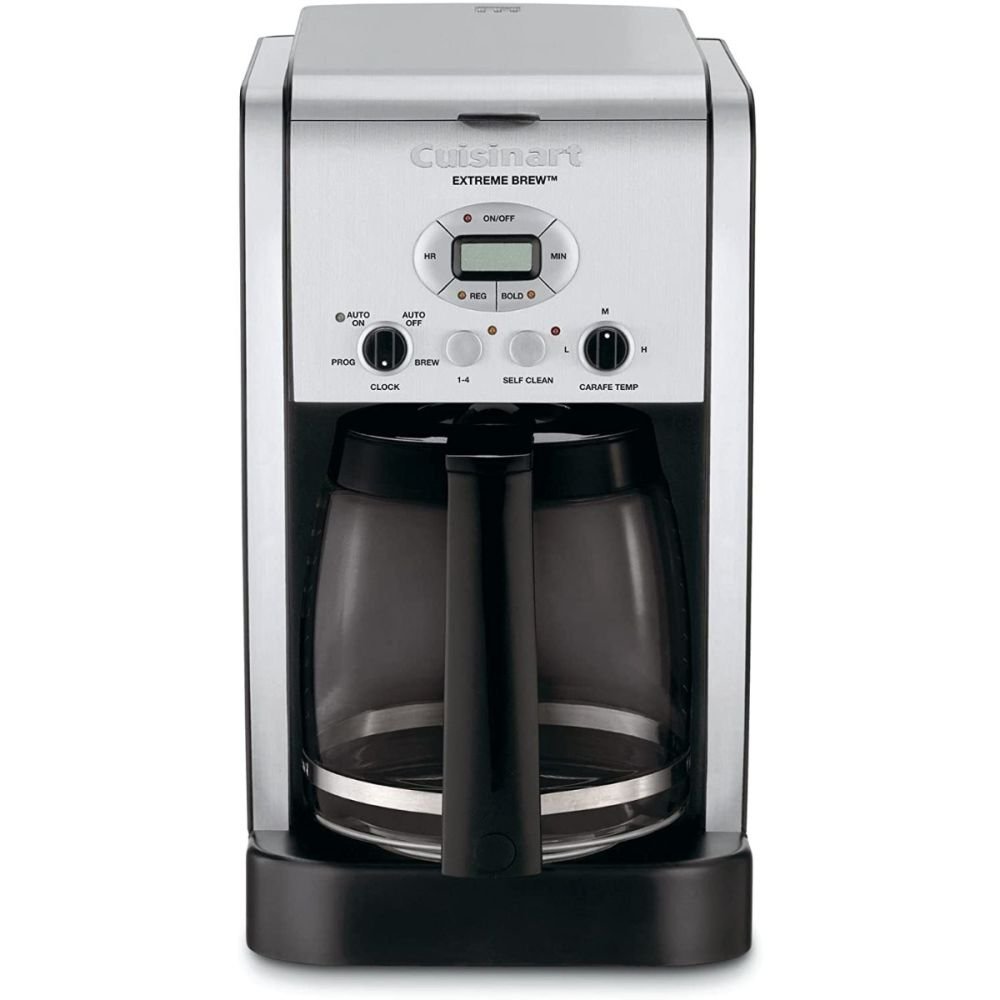 12-Cup Black and Stainless Steel Programmable Drip Coffee Maker