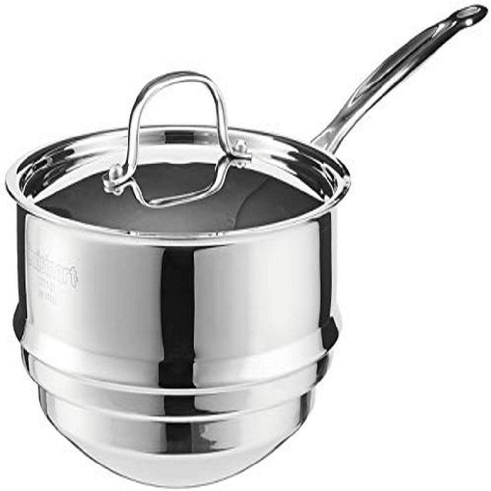Cuisinart Chef's Classic Stainless 1.5-Quart Double Boiler with Glass Cover - Thumbnail 3