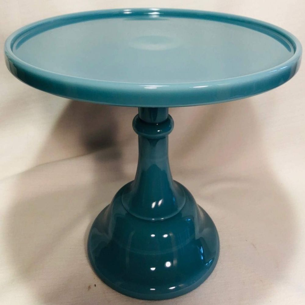 10” Cake Plate – Georgia Blue | Mosser Glass | Everything Kitchens
