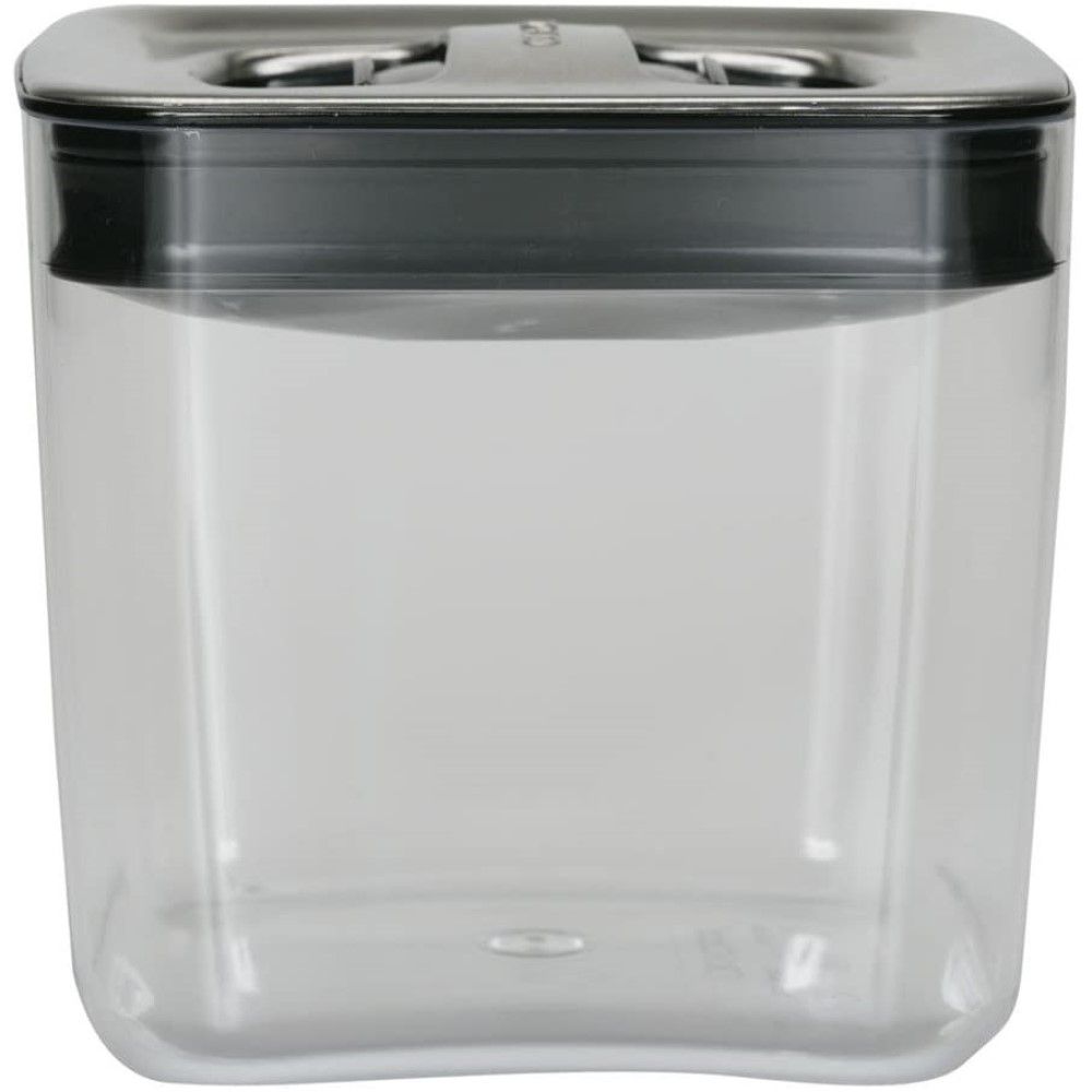 1.5Quart Cube Storage Container Stainless Steel Click Clack