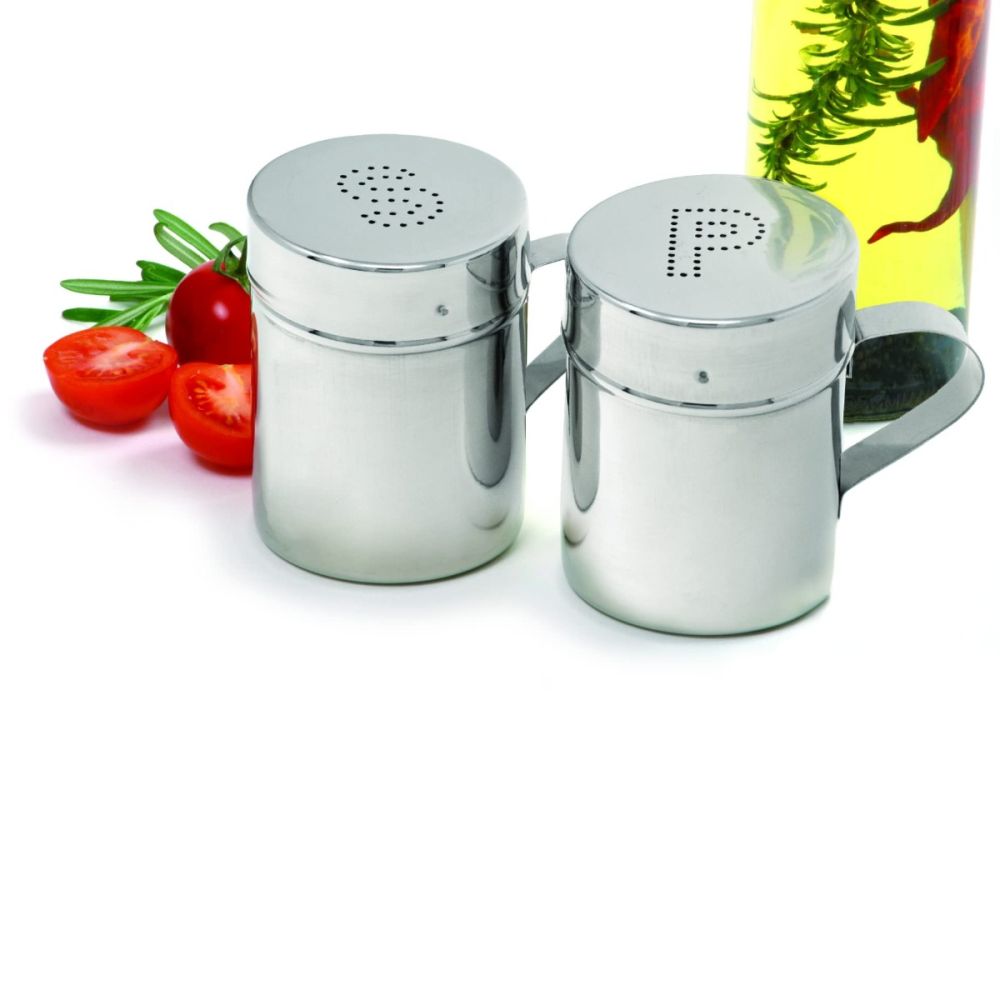Norpro Stainless Steel Salt and Pepper Shakers - Thumbnail 2
